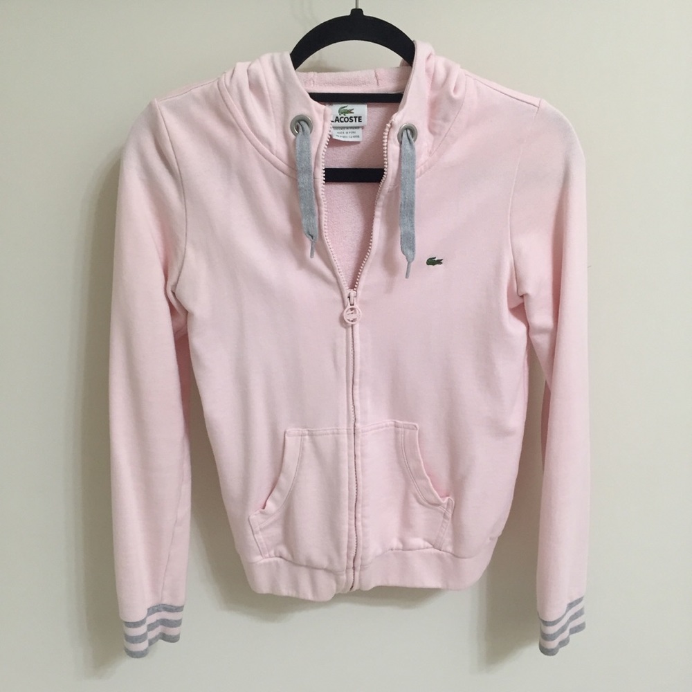 Lacoste Hooded Zippered Sweater